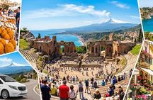 From Messina shared tour Taormina and Castelmola with 9-seater van