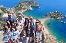 From Messina shared tour Taormina and Castelmola with 9-seater van