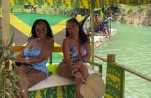 Ocho Rios Blue Hole and Rio Nuevo Small-Group Rafting Tour