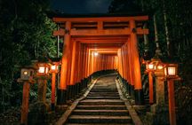 Evening Tour of Fushimi Inari Shrine Lanterns Scenic Views