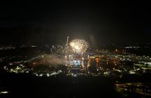 Private Helicopter 77 Miles Fireworks Tour over all Theme Parks
