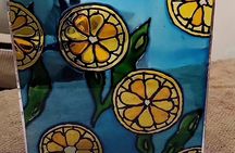 Amman Glass Painting Class in a 1930s Heritage House with Snacks