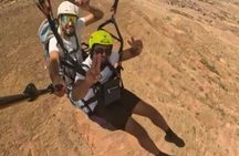 Tandem Paragliding Flight near Marrakech with Atlas Mountain View