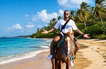 horseback riding on the beach