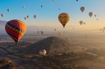 Sunrise Balloon Flight+ GRUTA Breakfast + Pyramids from CDMX