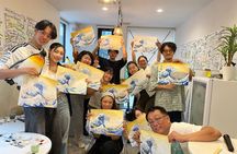 Tokyo Hokusai Art Workshop in Kagurazaka with Drink
