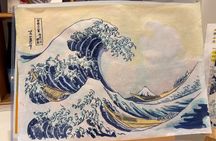 Tokyo Hokusai Art Workshop in Kagurazaka with Drink