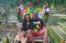 Bamboo rafting limestone massage and souvenir shopping