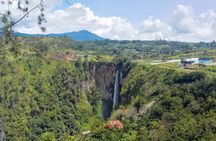 Hiking Mount Sibayak with Sipiso Piso Waterfall from Berastagi