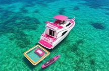 Barbie Pink Miami Yacht Rental 2 Free Jet skis Private Boat