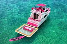 Barbie Pink Miami Yacht Rental 2 Free Jet skis Private Boat