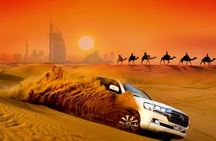 Premium Desert Safari, Pick/Drop, Camel Ride, Quad bike & Dinner