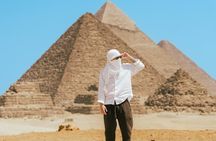 Giza Pyramids tour & Photoshoot with Camels & Rearing Horse