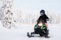 Lapland Winter Park Mini snowmobile fun for kids in Rovaniemi