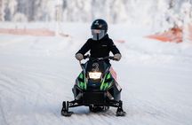 Lapland Winter Park Mini snowmobile fun for kids in Rovaniemi