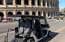 Rome in Golf Cart in 90 min Private Tour between Monuments and Secrets