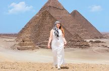 Giza Pyramids tour & Photoshoot with Camels & Rearing Horse