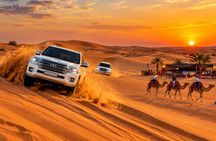 Sunset view Dubai desrt safari
