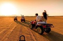 Agafay Desert Solo Quad, Camel Ride, Dinner & Fire Show