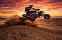 Agafay Desert Solo Quad, Camel Ride, Dinner & Fire Show
