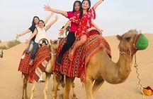 Premium Desert Safari with VIP Lounge, Quad, Camel Ride & Dinner
