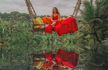 Bali Swing Tour with Koi Fish Boat Monkey Forest and Falls