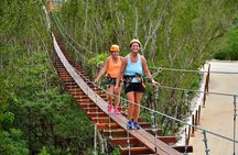 Cozumel: Zip Line Adventure, Buffet & Drinks at KUZÁ Beach Park