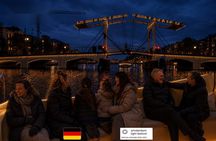Amsterdam Light Festival Glass Roof Cruise in German with Drinks