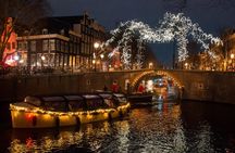Amsterdam: Canal Light Cruise + Drinks & Snack Option