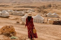Agafay Desert Overnight Camel Ride Sunset & Dinner Show with pool