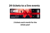 Year of Live Events: 2 Tickets Monthly