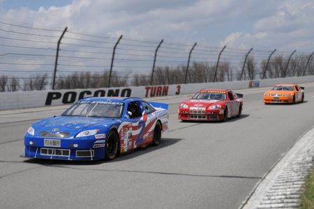 Stock car driving at Pocono Raceway