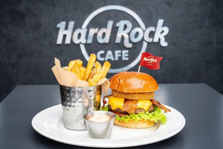 Meal at Hard Rock Cafe New York Times Square