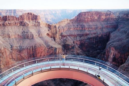 Grand Canyon West Rim bus tour with Hoover Dam photo stop and Skywalk ticket