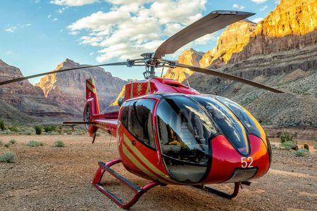Helicopter tour to the Grand Canyon with boat ride and Skywalk tour