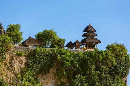 Sunset at Uluwatu Temple with spa option
