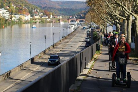 Mannheim self-balancing scooter tour along the Neckar river