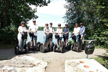 Self-balancing scooter tour lake Rötha