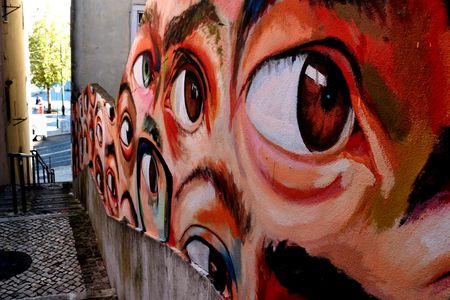 Self-guided Discovery Walk in Alfama and Baixa with outdoor art
