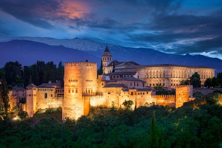 Alhambra by night tour with Palacios Nazaríes
