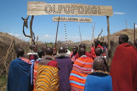 Olpopongi Maasai village visit by the Kilimanjaro