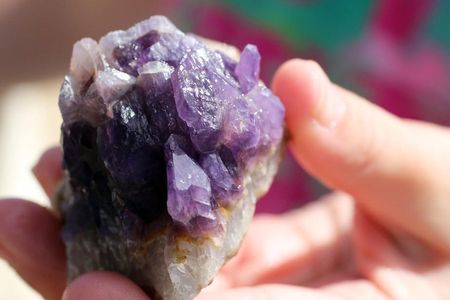 Explore an amethyst mine winter experience