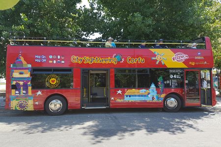 City Sightseeing hop-on hop-off bus tour of Corfu