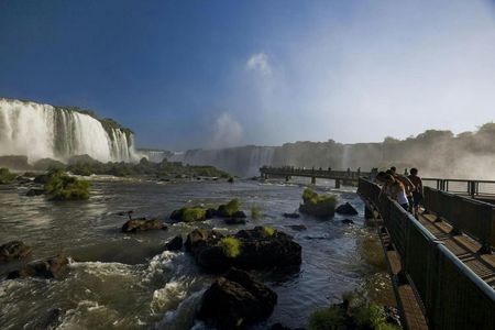 Iguassu waterfalls and visit to Itaipu Dam with airport roundtrip transfer