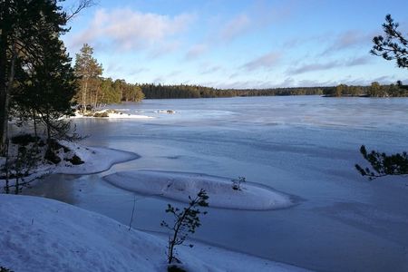 Hike through winter wonderland in Stockholm
