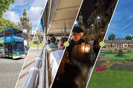 Big hop-on hop-off city tour in Dresden
