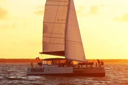A 2-hour sunset catamaran experience from La Rochelle