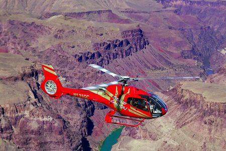 Grand Canyon South Rim bus tour and helicopter ride
