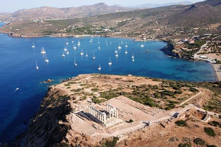 Temple of Poseidon and Cape Sounion private sunset tour with audio guide