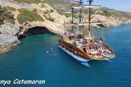 Full-Day Catamaran Boat Trip from Alanya